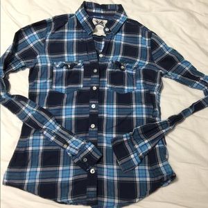 Gilly Hicks Plaid Button Down Top
